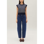 Claudie Pierlot - Pull Sans Manches Maille Rayée