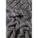Pull Grosse Maille Col V Gris