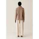 Pull Oversized Col Cheminée Motifs