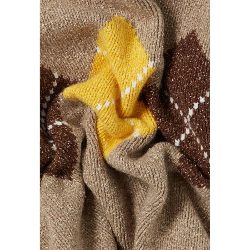 Pull Oversized Col Cheminée Motifs