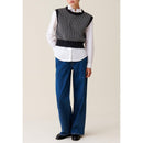 Pull Rayé Sans Manches Maille