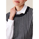 Pull Rayé Sans Manches Maille