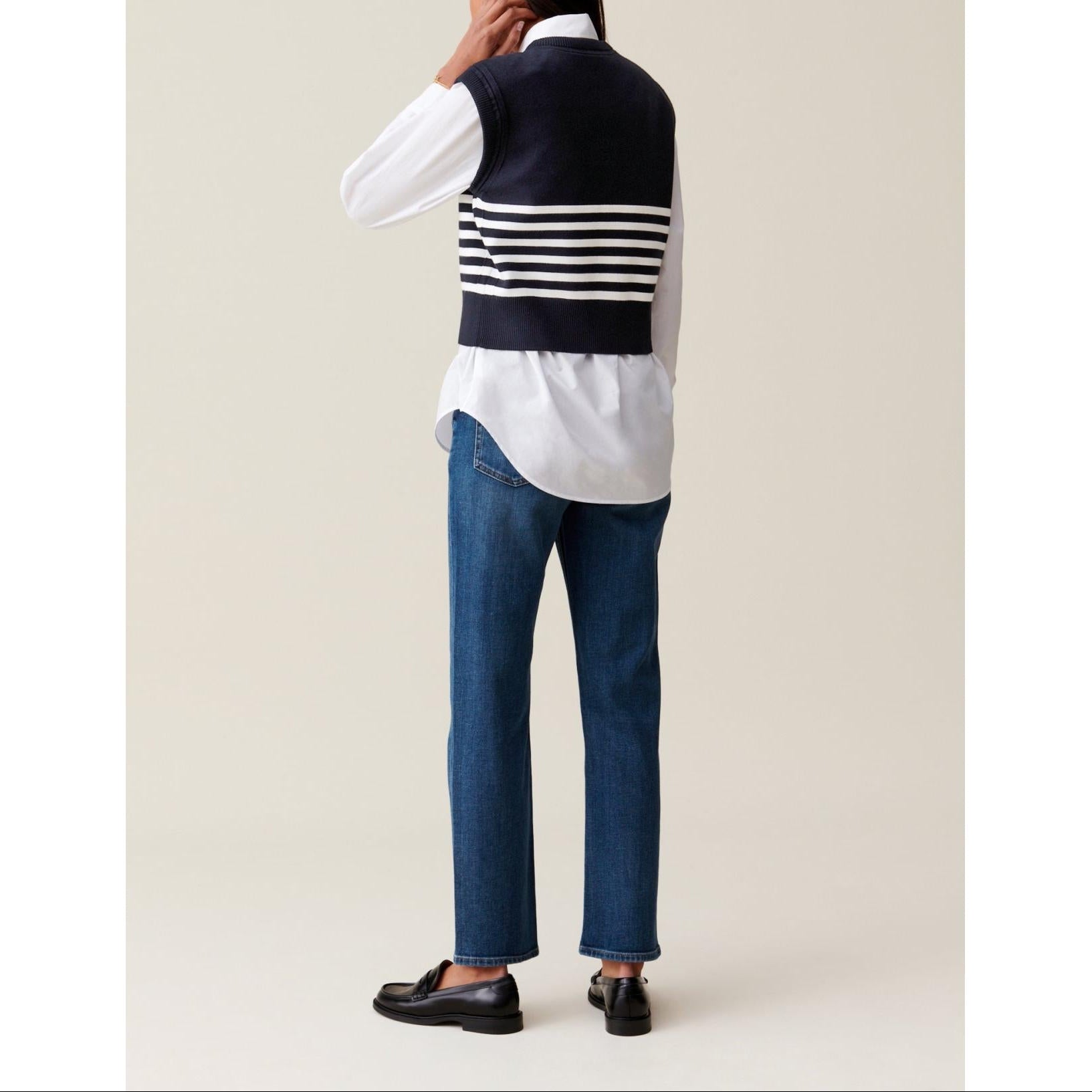 Jersey Jean Toto a Rayas Sin Mangas