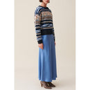 Pull Court Rayures À Motifs