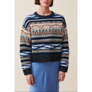 Pull Court Rayures À Motifs