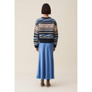 Pull Court Rayures À Motifs