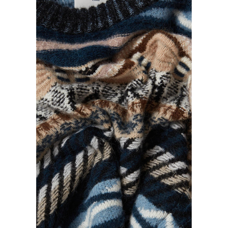 Pull Court Rayures À Motifs