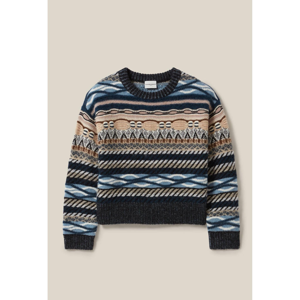 Jersey Corto Estampado Rayas