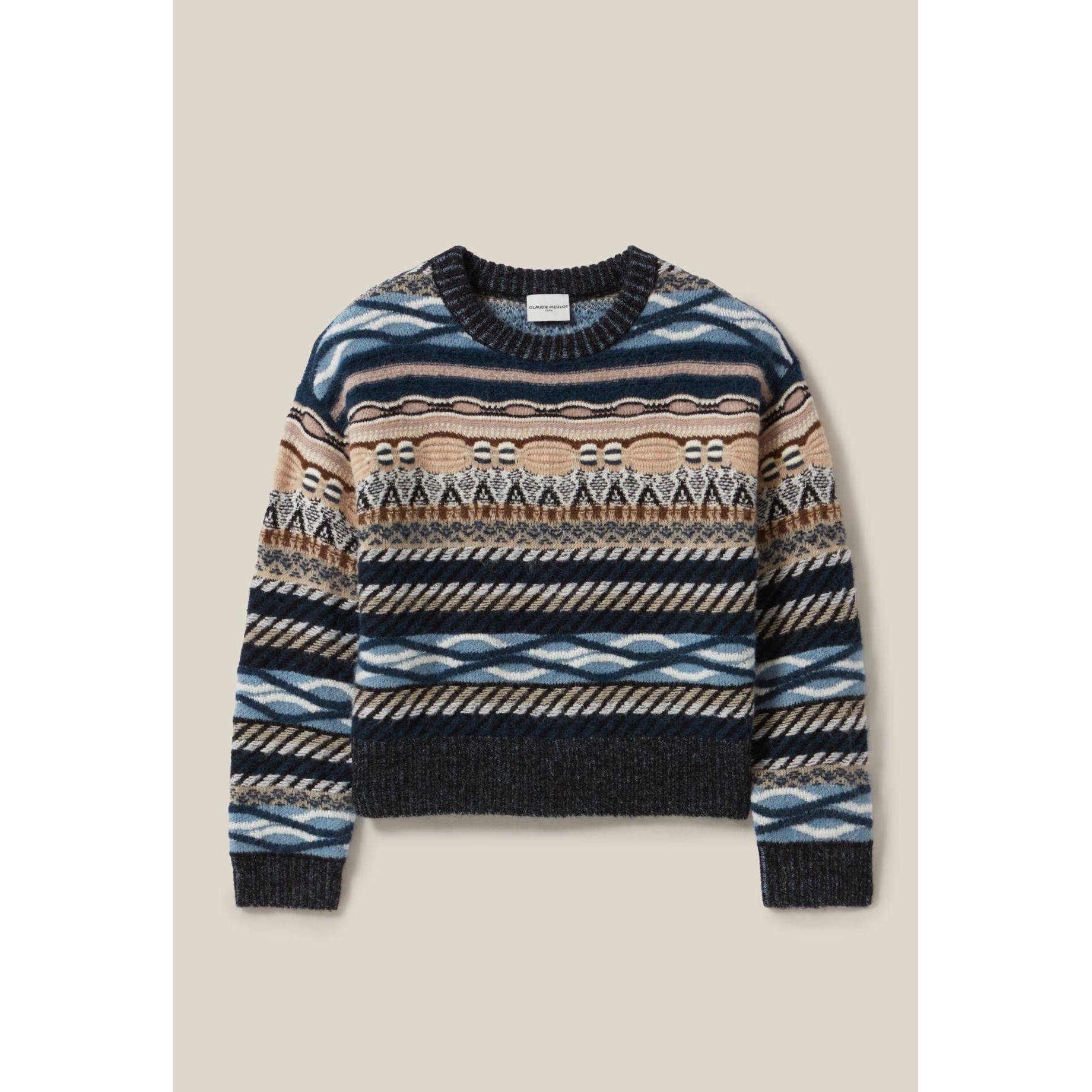 Jersey Corto Estampado Rayas