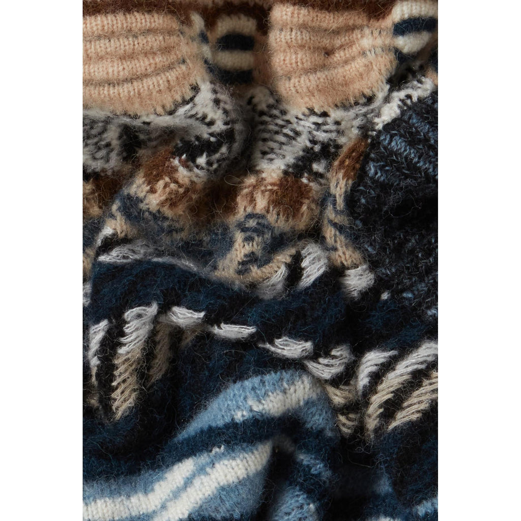 Pull Sans Manches Rayures À Motifs
