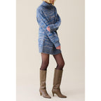 Short Wool Turtleneck Dress