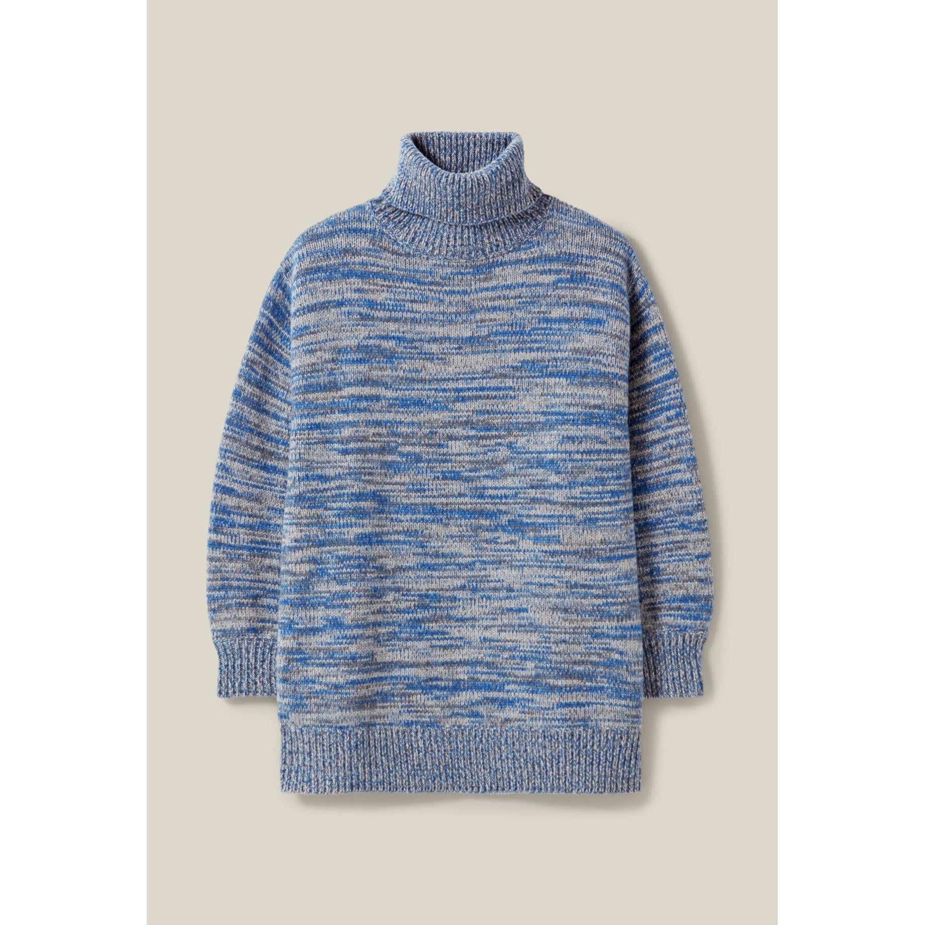 Short Wool Turtleneck Dress
