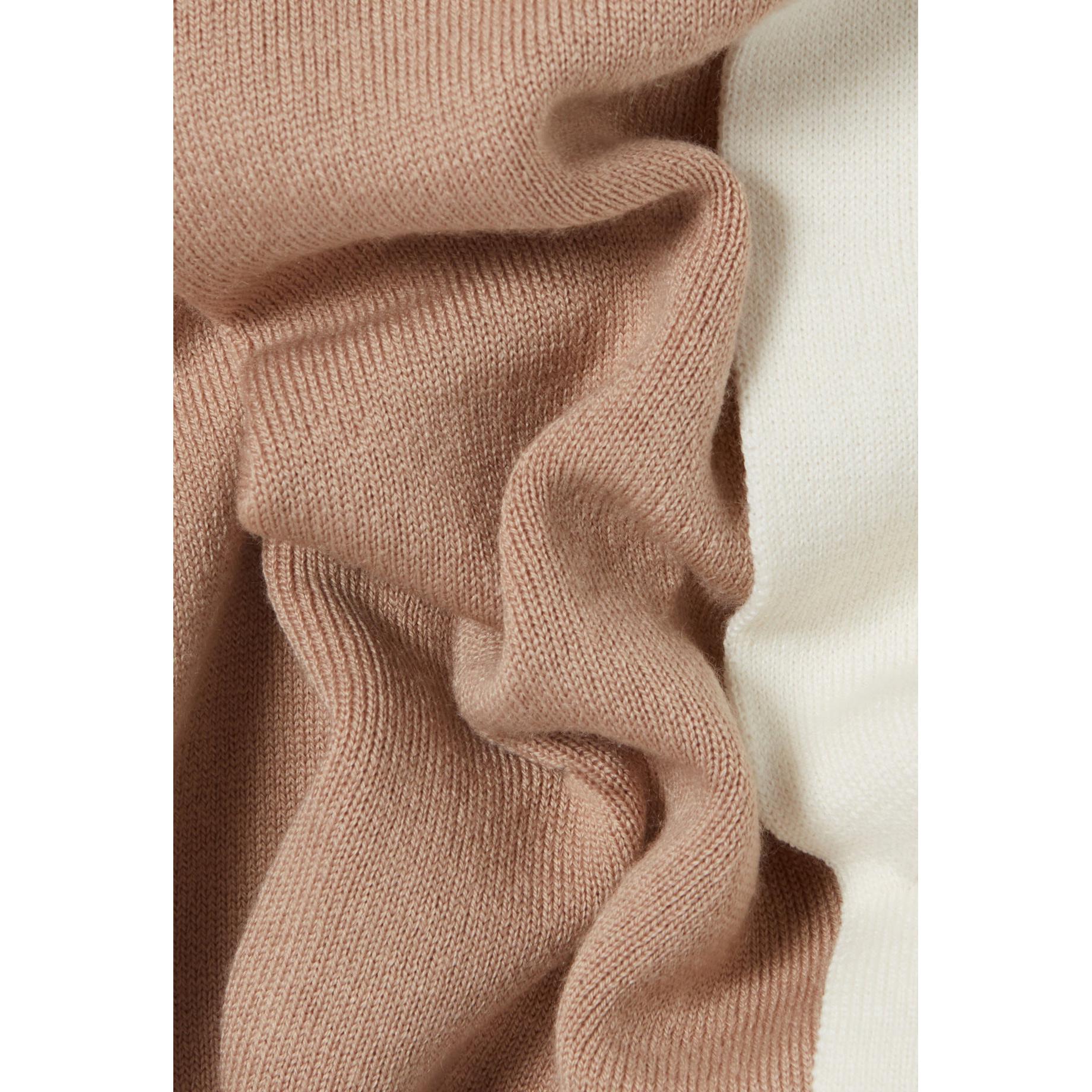Cropped Tone-on-Tone Flap Sweater