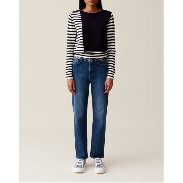 Monalongmariniere Two-Tone Jumper