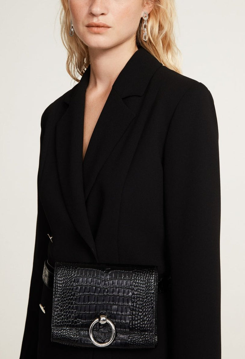 Claudie Pierlot - Robe C&T - Reseau - Noir