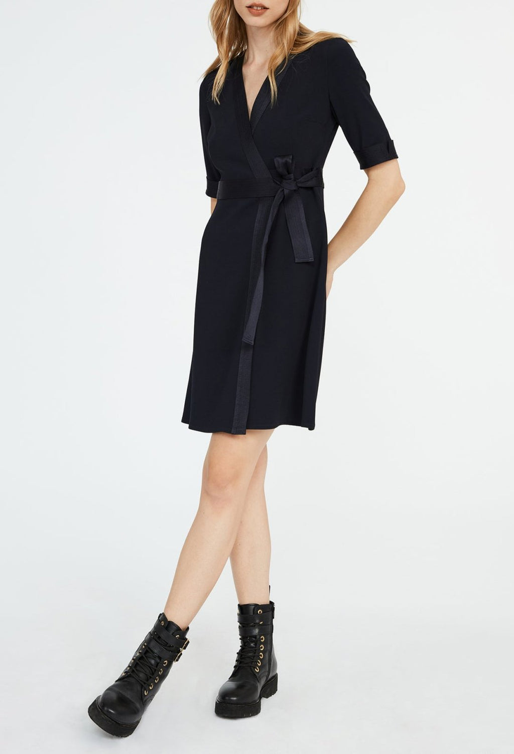 C&T Dress - Rosilea - Navy