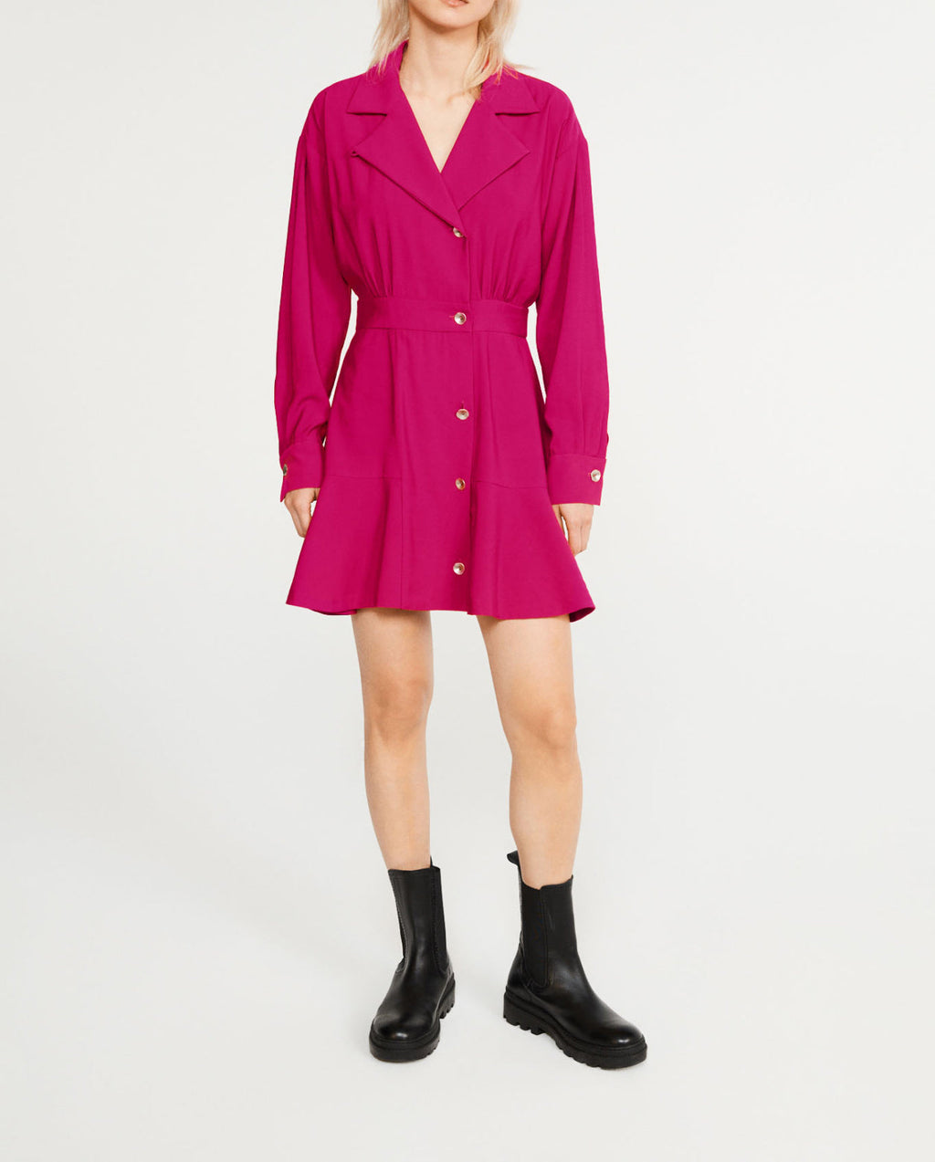 Claudie Pierlot - Shirt Dress - Fuchsia
