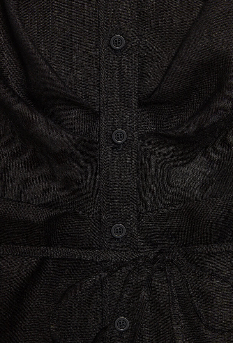 Robe Courte Resille - Noir
