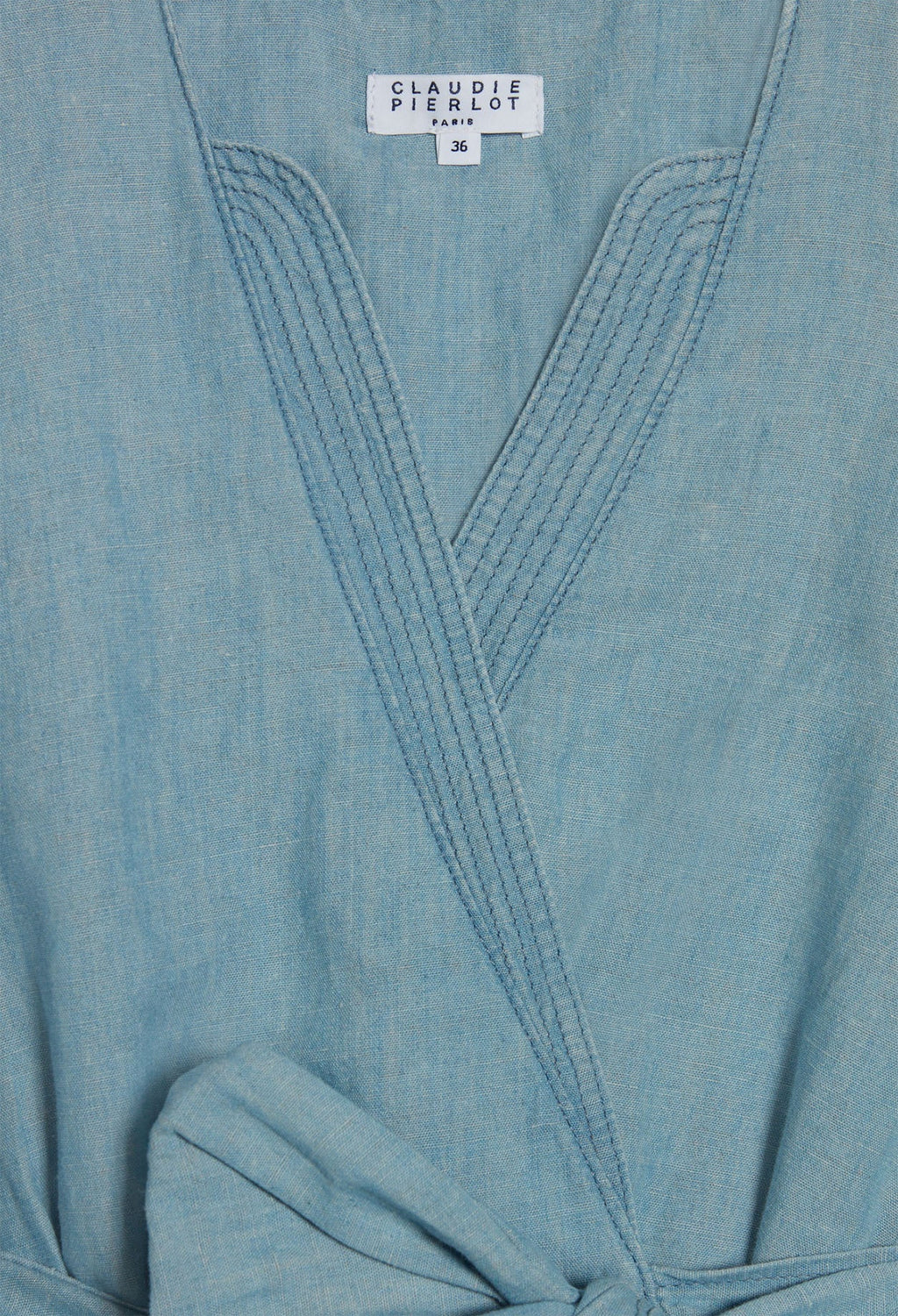 Claudie Pierlot - Vestido C&T - Raymondebleu - Denim