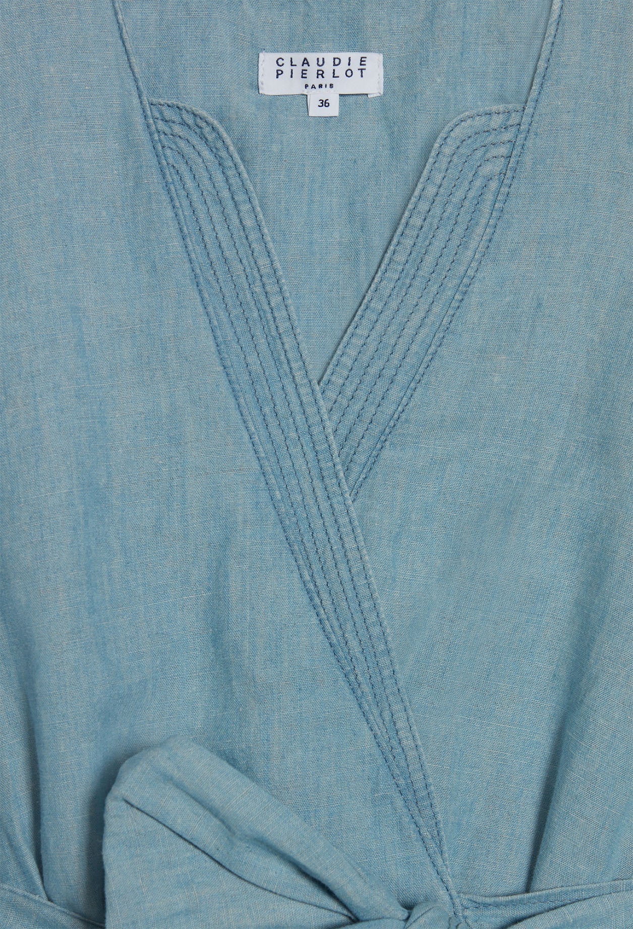 Claudie Pierlot - Vestido C&T - Raymondebleu - Denim