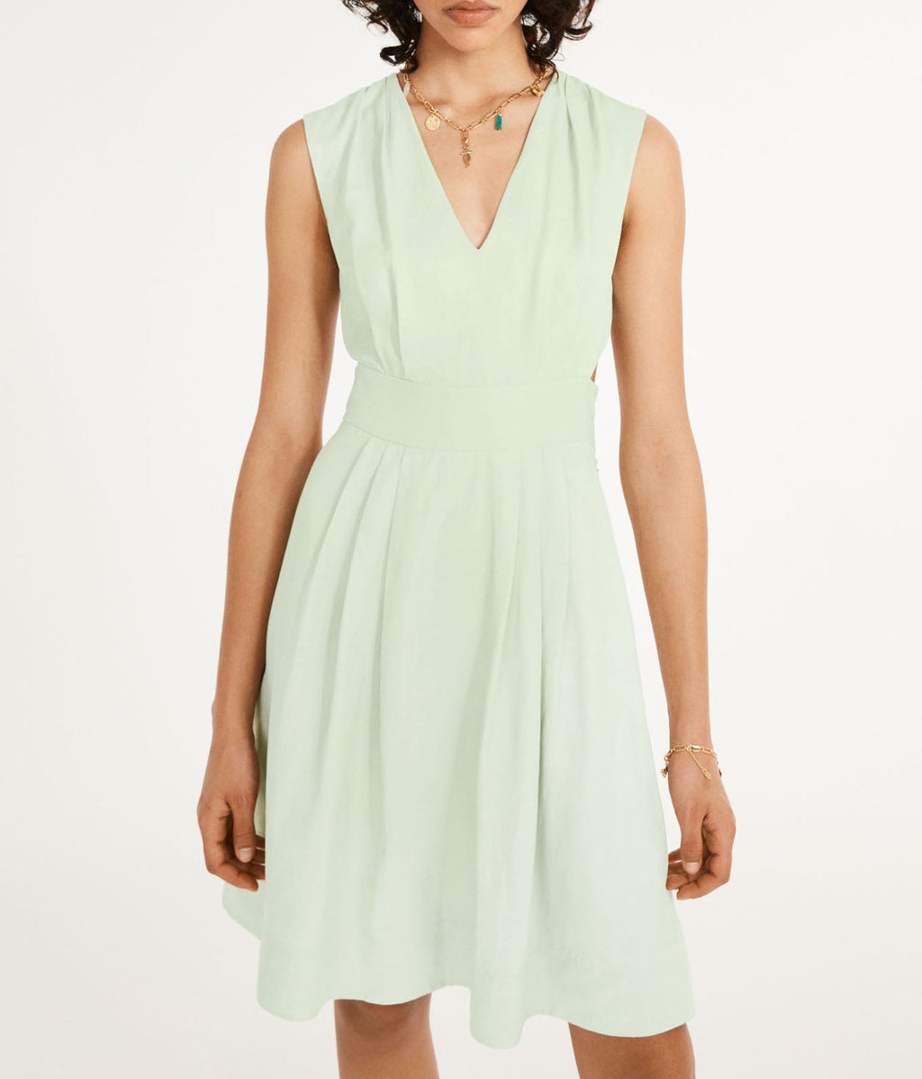 Claudie Pierlot - Vestido Rivabelle - Almendra