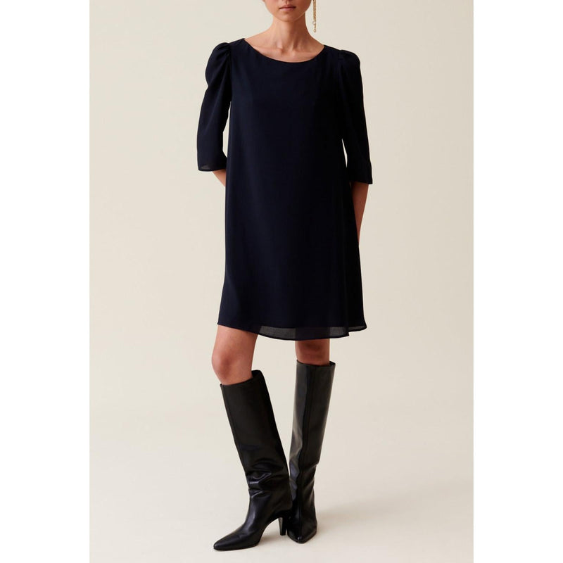 Navy Blue Rififi Short Dress