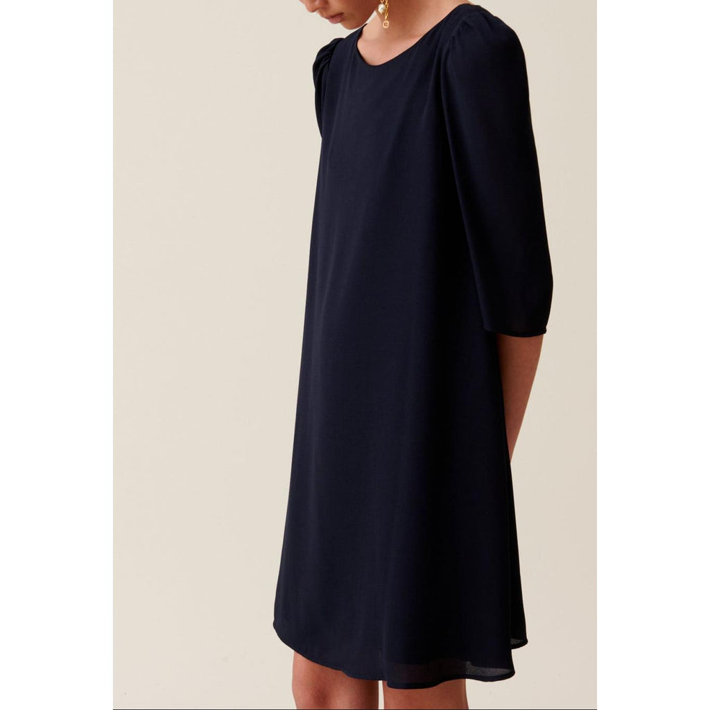 Navy Blue Rififi Short Dress