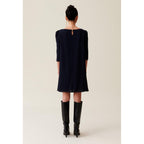 Navy Blue Rififi Short Dress