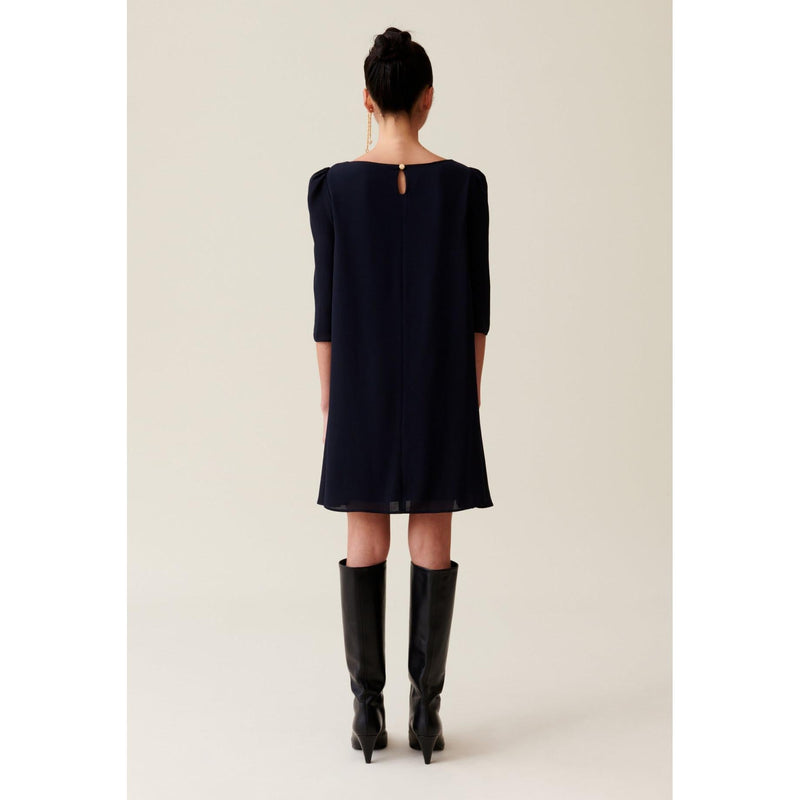 Navy Blue Rififi Short Dress