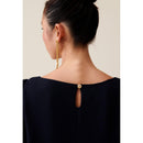 Navy Blue Rififi Short Dress