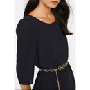 Navy Blue Rififi Short Dress