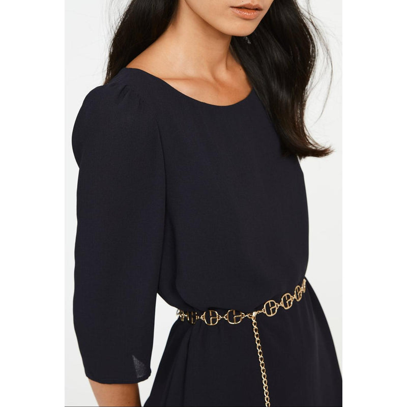 Navy Blue Rififi Short Dress