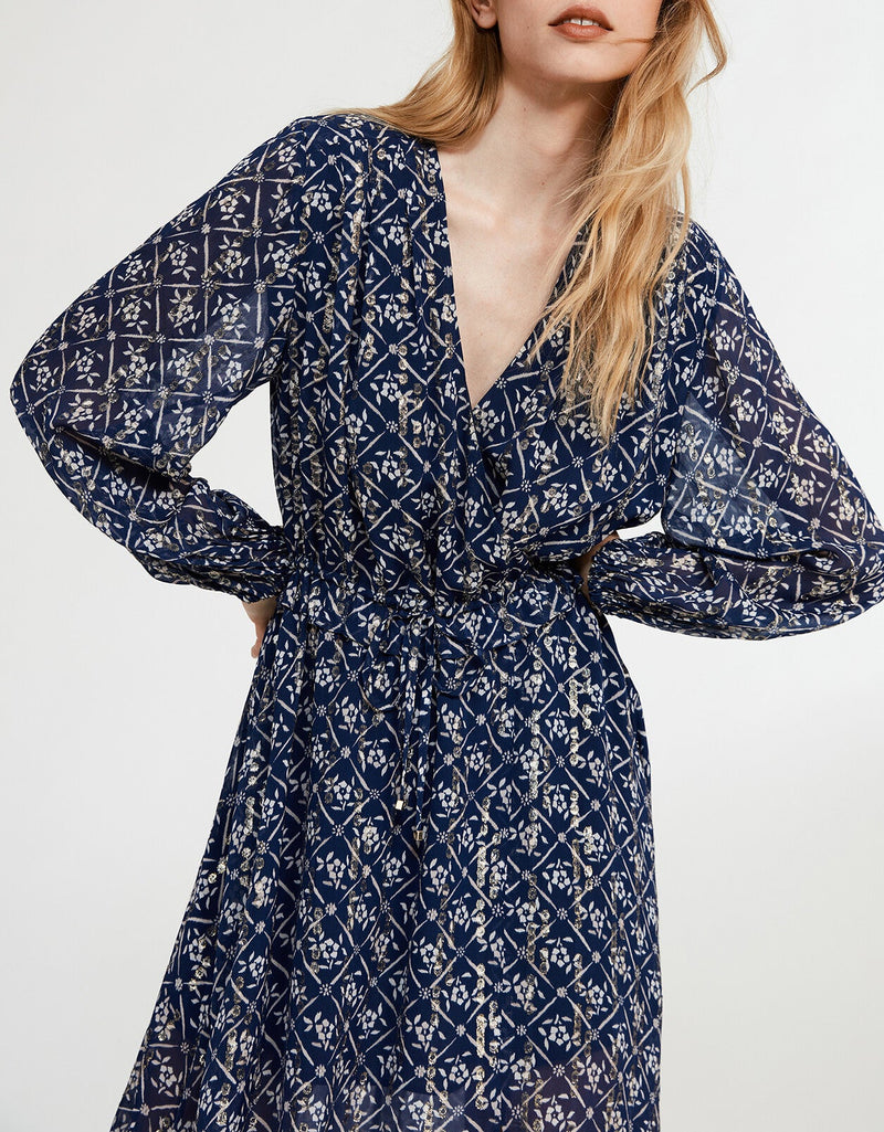 Claudie Pierlot - Robe C&T - Rivage - Print Fonce