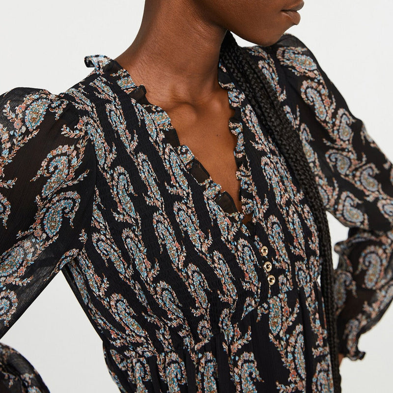 Robe C&T - Rosy - Print Fonce