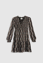 C&T Dress - Rosy - Dark Print