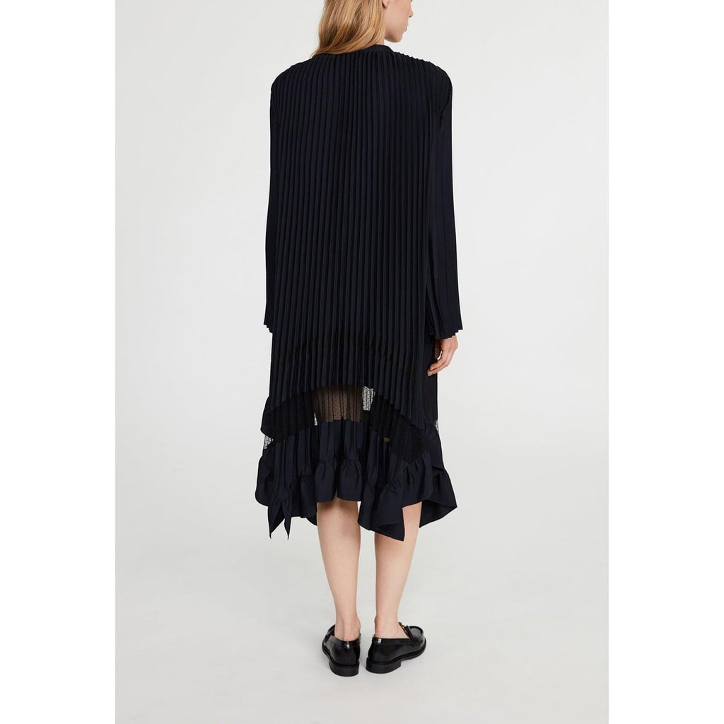 Pleated Ruffle Dress