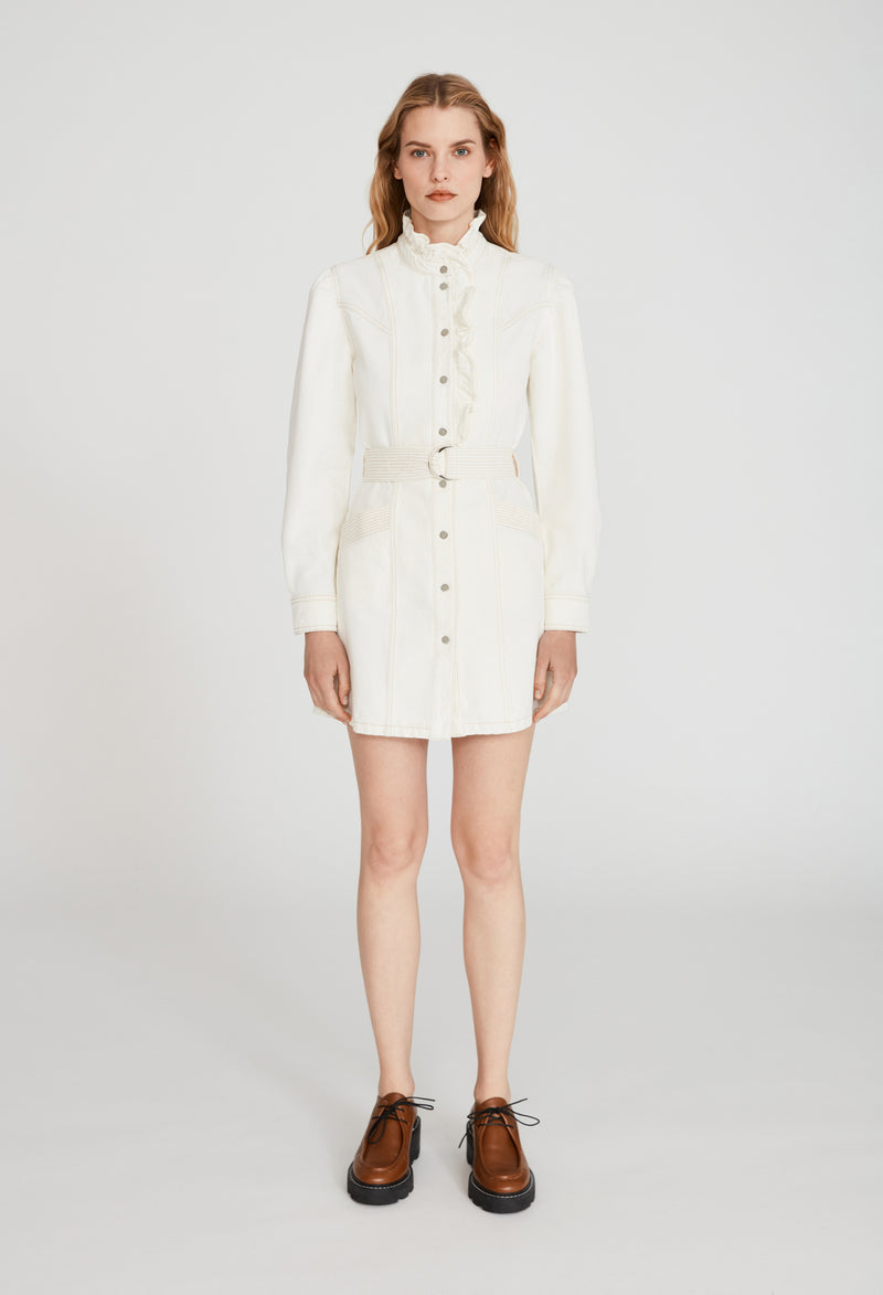 Claudie Pierlot - Robe C&T Ramia - Ecru