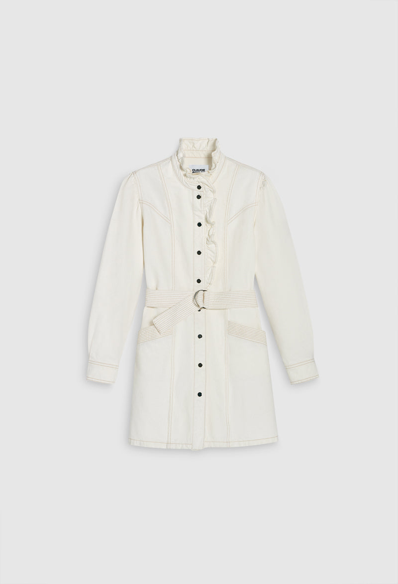 Claudie Pierlot - Robe C&T Ramia - Ecru