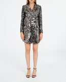 Claudie Pierlot - Reseauta dress - Silver