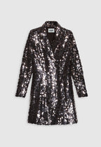 Claudie Pierlot - Vestido C&T - Reseuta - Plata