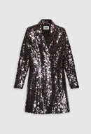 Claudie Pierlot - Vestido C&T - Reseuta - Plata