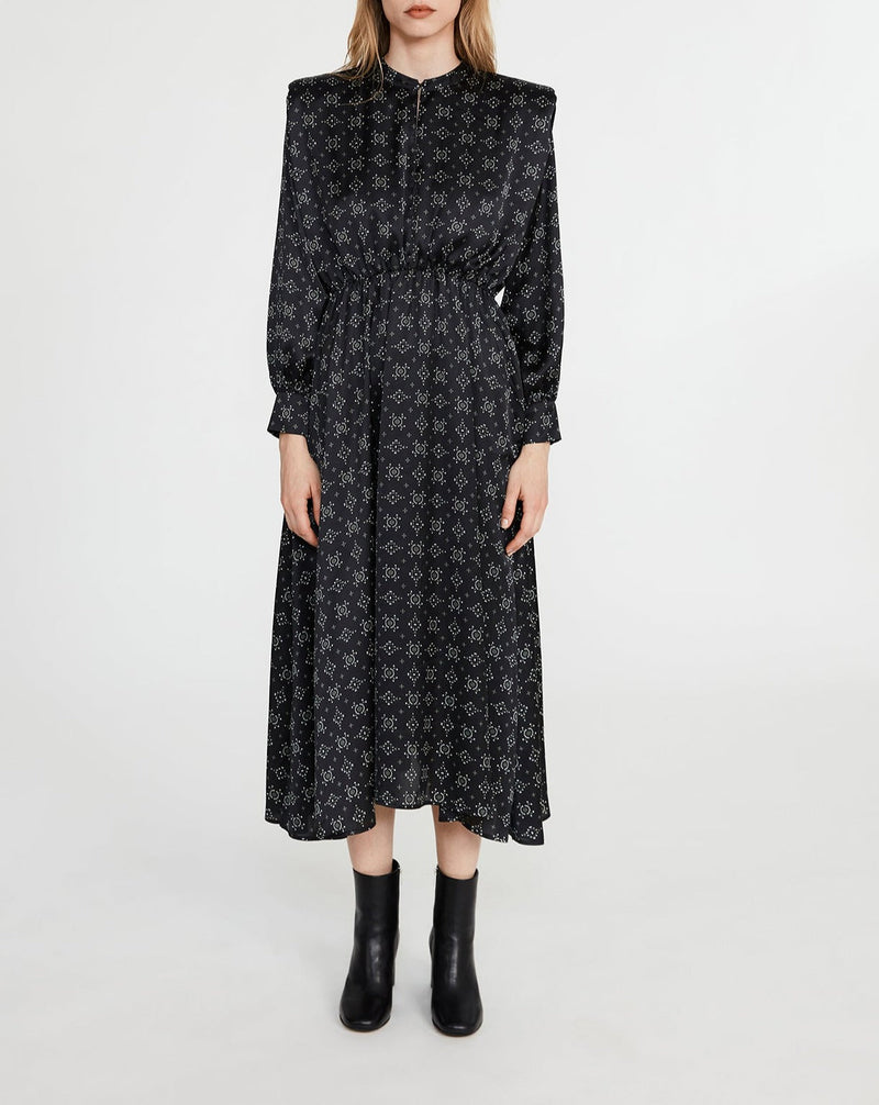 Claudie Pierlot - Robe Maille - Ragia - Print Fonce