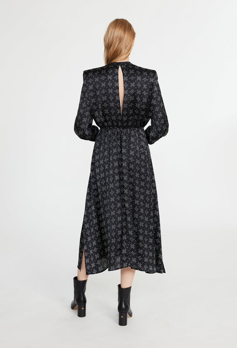 Claudie Pierlot - Robe Maille - Ragia - Print Fonce