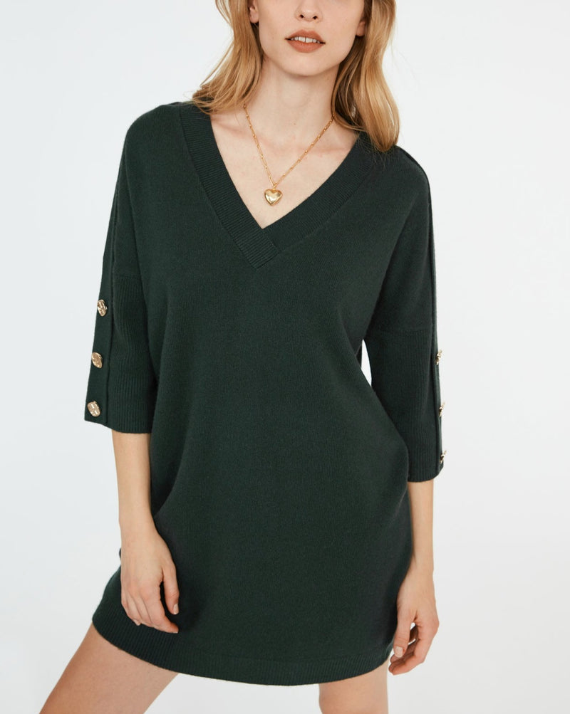 Claudie Pierlot - Vestido Miprima - Verde Bosque