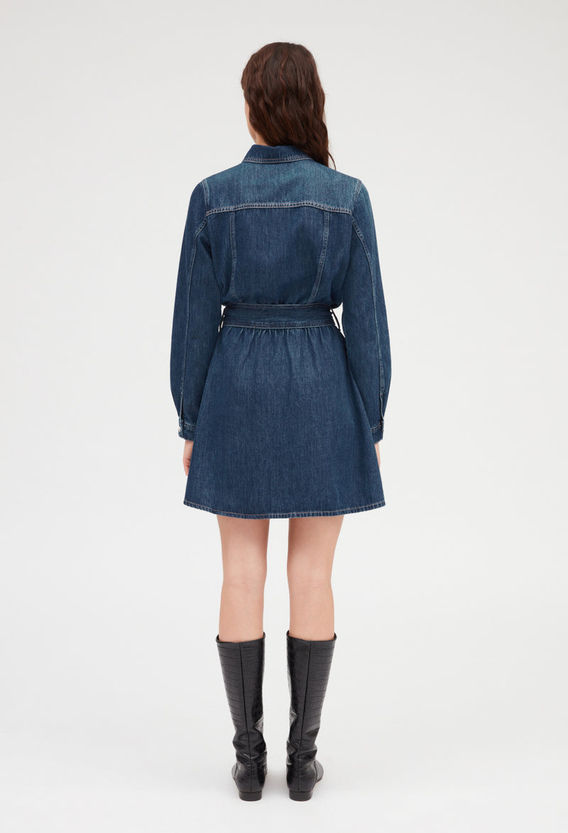 Claudie Pierlot - Raft Dress - Denim Mid Blue