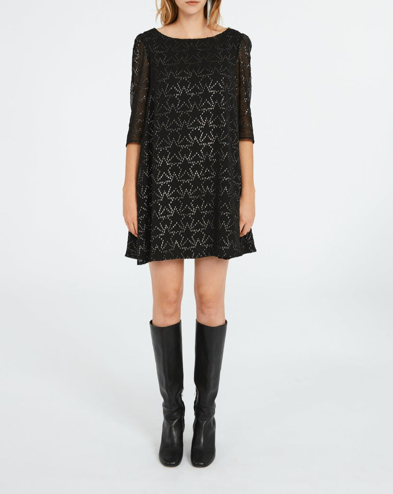 Claudie Pierlot - Vestido Rififietoile - Negro