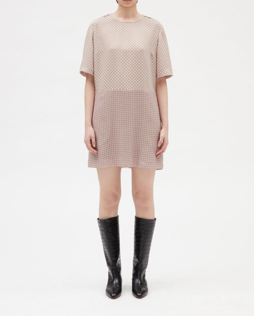 Vestido C&T - Rayet - Estampado ligero