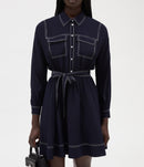 Claudie Pierlot - Vestido Reinette - Encre