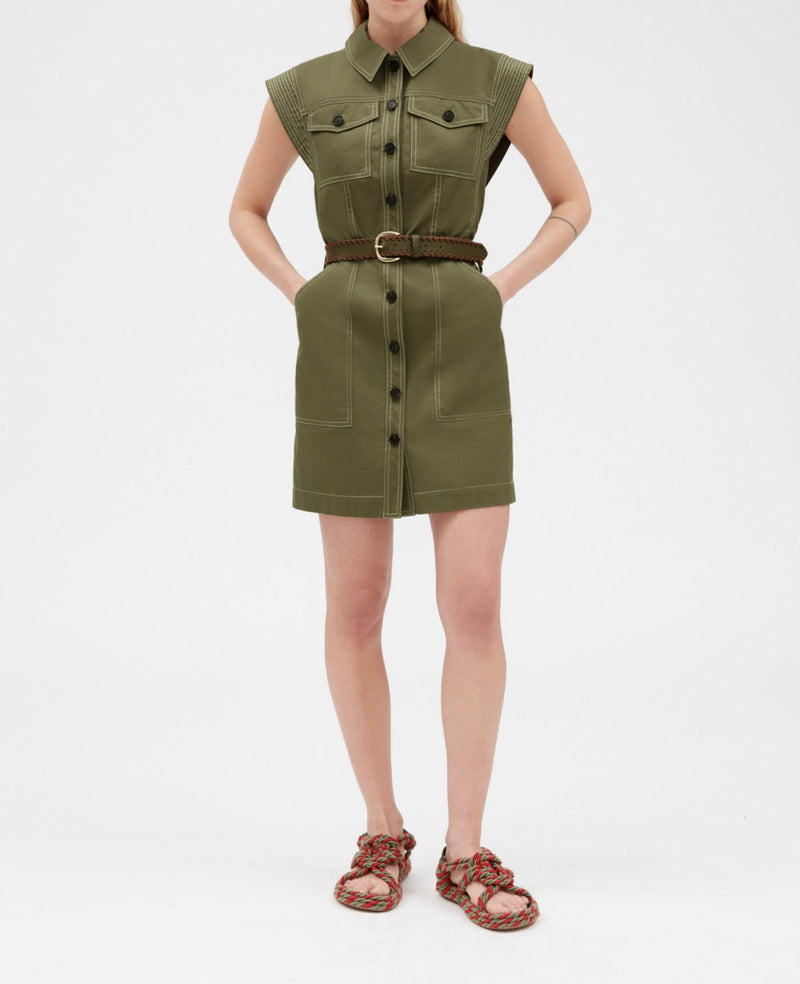 Claudie Pierlot - Reflexiona dress - Khaki