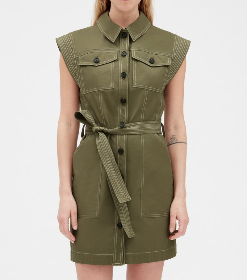 Claudie Pierlot - Reflexiona dress - Khaki